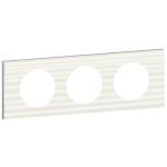 LEGRAND 069013 Céliane frame 3, white corian