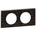 LEGRAND 069022 Céliane frame 2, black corian