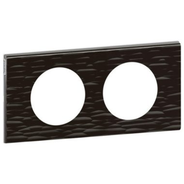 LEGRAND 069022 Céliane frame 2, black corian