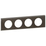 LEGRAND 069034 Céliane frame 4, dark nickel