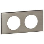 LEGRAND 069102 Céliane frame 2, stainless steel