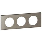 LEGRAND 069103 Céliane frame 3, stainless steel