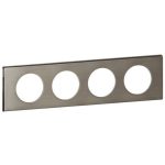 LEGRAND 069104 Céliane frame 4, stainless steel