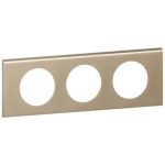 LEGRAND 069113 Céliane frame 3, light nickel