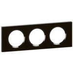 LEGRAND 069303 Céliane frame 3, black glass