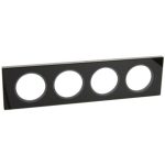 LEGRAND 069304 Céliane frame 4, black glass