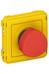 LEGRAND 069549 Plexo 55 emergency stop, N / C, 1/4 turn release, gray / yellow