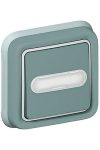 LEGRAND 069824 Plexo 55 recessed 1P pushbutton with N / C indicator light, with label holder, complete, gray
