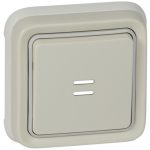   LEGRAND 069861 Plexo 55 recessed 1P pressure switch with N / C indicator light, complete, white