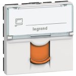   LEGRAND 076525 Program Mosaic LCS2 RJ45 socket Cat 6A STP, 2 modules, white with orange shutter