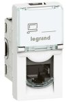 LEGRAND 076582 Program Mosaic RJ45 socket Cat 6 FTP, 1 module, white, antimicrobial