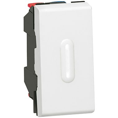 LEGRAND 077002 Program Mosaic toggle switch with LED light signal, 10A, 1m, white