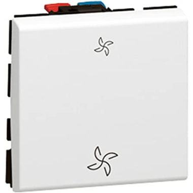 LEGRAND 077027 Program Mosaic fan controller, 2m, white