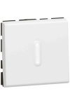 LEGRAND 077042 Program Mosaic change-over contact pushbutton with LED light signal, 2m, 6A, white