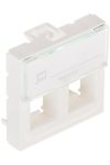 LEGRAND 078610 Program Mosaic 2xKeystone socket, 2m, white