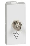 LEGRAND 078700 Program Mosaic EPH connector, 1 module, white, antimicrobial