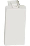 LEGRAND 078720 Program Mosaic blind cover, 1 module, white, antimicrobial