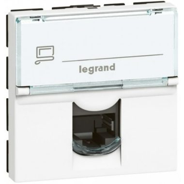 LEGRAND 078732 Program Mosaic RJ12 aljzat 2m, fehér