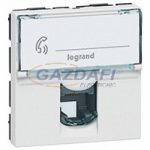 LEGRAND 078734 Program Mosaic RJ45 ISDN aljzat, 2m, fehér