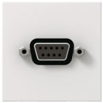   LEGRAND 078765 Program Mosaic SUD-D socket for RS232 serial port, screw, 2m, white