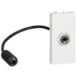   LEGRAND 078779 Program Mosaic 3.5 mm Jack input, pre-wired, 1-module, white