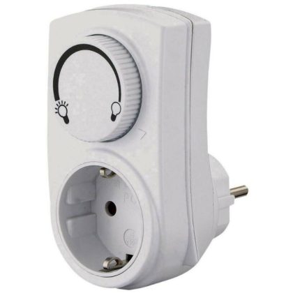   Conector intermediar cu impamantare GAO 0793H  cu dimmer, 250V, 16A