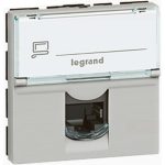   LEGRAND 079454 Program Mosaic LCS2 RJ45 socket Cat.5e UTP, 2 mod, aluminum