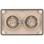   EATON 083674 F3A-KTD műanyag fedél, 2xD=70mm, IP66, RAL7035 (230x140mm)