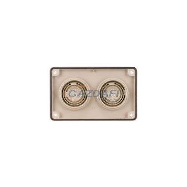 EATON 083674 F3A-KTD műanyag fedél, 2xD=70mm, IP66, RAL7035 (230x140mm)