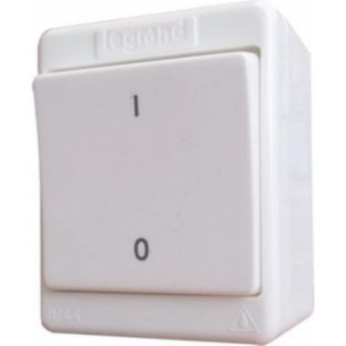 LEGRAND 083903 Kontállux IP44 three-pole switch white