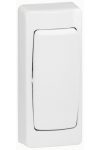 LEGRAND 086084 Oteo wall-mounted narrow single-pole switch with frame white