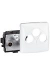 LEGRAND 086142 Oteo wall-mounted TV-RD-SAT socket end cap, white