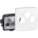   LEGRAND 086142 Oteo wall-mounted TV-RD-SAT socket end cap, white