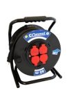 COMMEL 0983 kábeldobos hosszabbító, 40m, 3x2,5mm2 H07RR-F, 4db csapfedeles csatlakozó, 250V, 16A, IP44