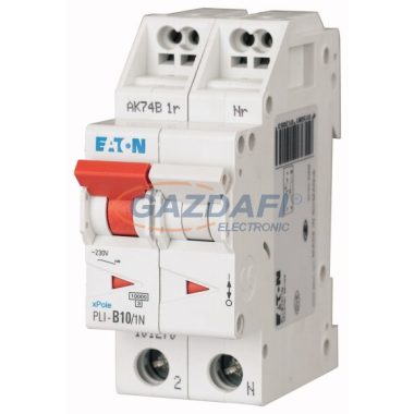 EATON 101284 PLI-D10/1N Kismegszakító, 10kA (dugaszolókapcsokkal)