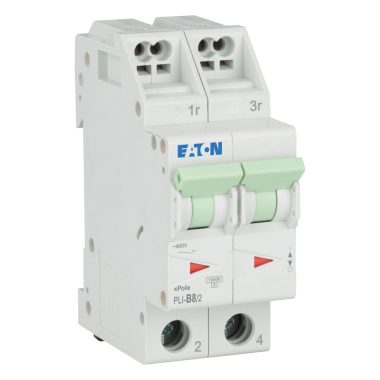 EATON 101290 PLI-B8/2 Kismegszakító, 10kA (dugaszolókapcsokkal)