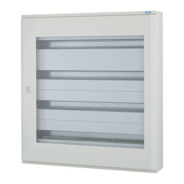 EATON 103107 BF-OT-4/132-C Falon kívüli komplett installációselosztó átlátszó ajtó IP30, fehér