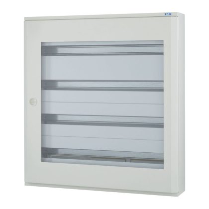   EATON 103107 BF-OT-4/132-C Falon kívüli komplett installációselosztó átlátszó ajtó IP30, fehér