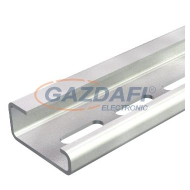 OBO 1115065 2064 GTPL 2M Tartósín, perforálás nélkül, 2000mm galvanikusan horganyzott acél, átlátszóra passziválva