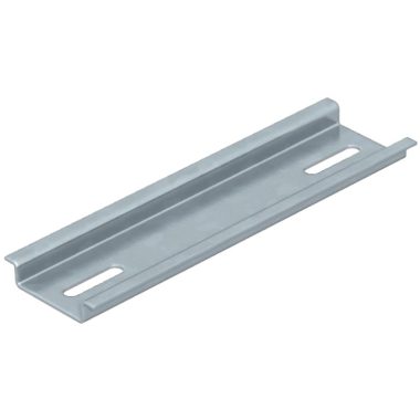 OBO 1115384 2069 T160 GTP Hat rail for junction box T-series, 35x7.5mm, 157mm galvanized steel, passivated to transparent