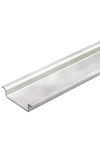 OBO 1115685 2069 1M GTP Hat rail without perforation, 1000mm galvanized steel, passivated to transparent