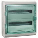   SCHNEIDER 13434 KAEDRA Tablou de distributie aplicat, ușă transparentă, modul 2x18, gri