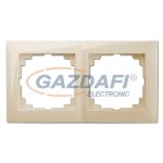   ELEKTRO-PLAST 1472-41 "Sentia" kettes keret, krém, IP44, 250V, 10A