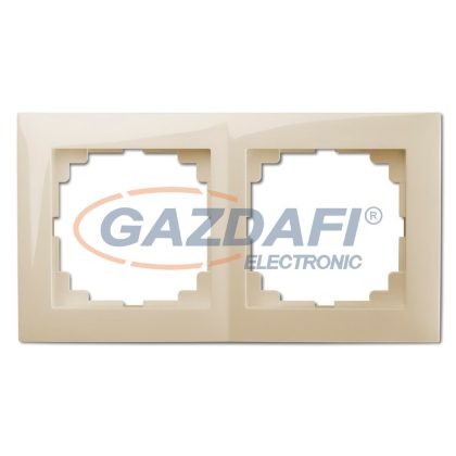   ELEKTRO-PLAST 1472-41 "Sentia" kettes keret, krém, IP44, 250V, 10A