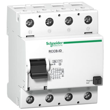 SCHNEIDER 16763 Acti9 RCCB-ID Circuit breaker B, class B, 4P, 125A, 30mA