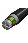 AYCWY 4x25/10mm2 alumínium földkábel réz árnyékolással PVC 0,6/1kV fekete EK