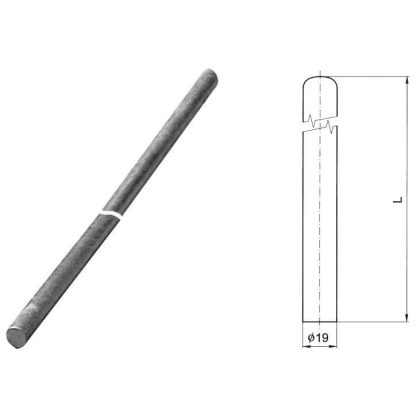 S&G Tűzihorganyzott felfogórúd "JR 3,0", 3000mm