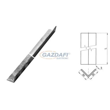 S&G Tűzihorganyzott vezetékvédő "OU 1,7", 1700mm