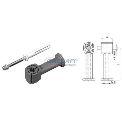   S&G Műanyag vezető rögzítő "PV1pl. - 30", 30mm