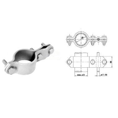 S&G Tűzihorganyzott csőkapocs "ST 07", 77mm/(2 1/2")